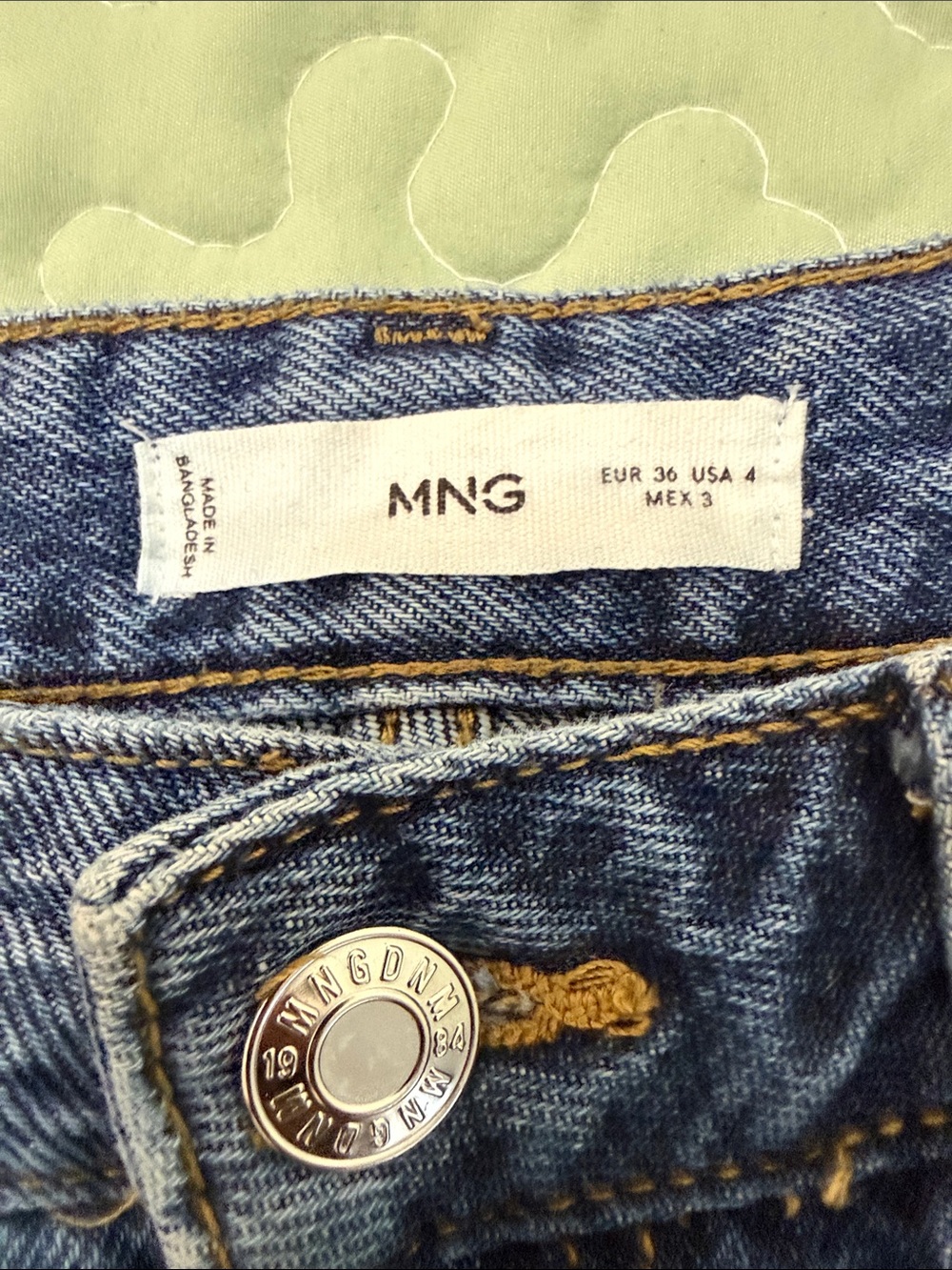 Mango Wide-Leg High-Rise Jeans in Dark Blue Wash - Picture 3 of 5